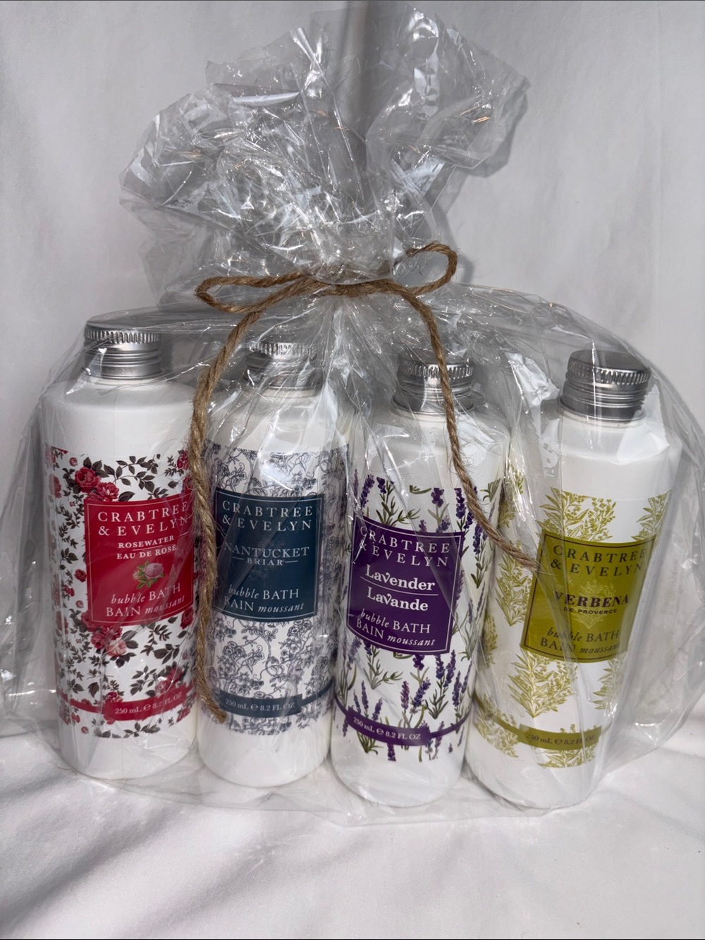 Crabtree & Evelyn 4-Piece Bubble Bath Gift Set - New & Unopened